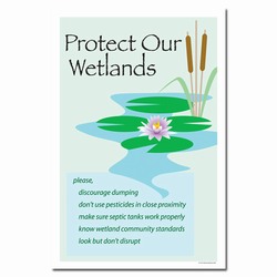 wp219 - Water Conservation Poster, Water quality poster, water conservation placard, water conservation sign, water quality sign, water conservation awareness