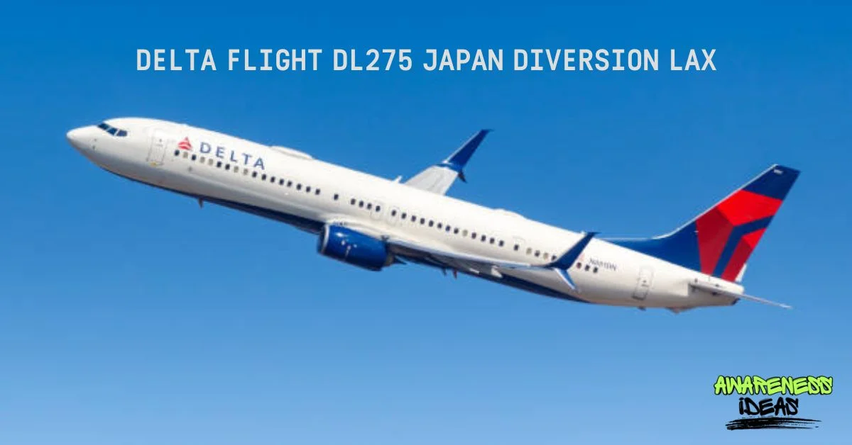 delta flight dl275 japan diversion lax