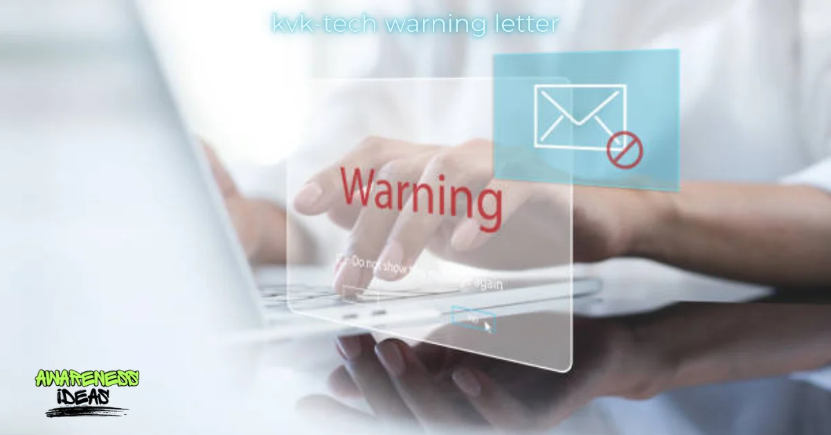 kvk-tech warning letter
