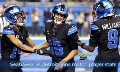 seahawks vs detroit lions match player stats
