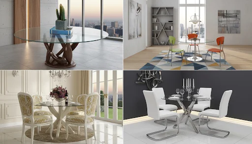 custom cut glass table top