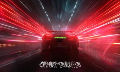 Neon-lit street racing sports car at night representing jipinfeiche speed culture