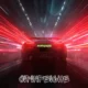 Neon-lit street racing sports car at night representing jipinfeiche speed culture