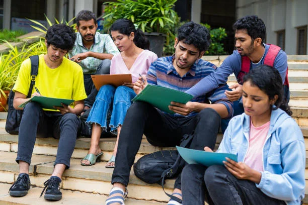 Students walking on Central University of Kashmir campus representing academic environment and campus safety